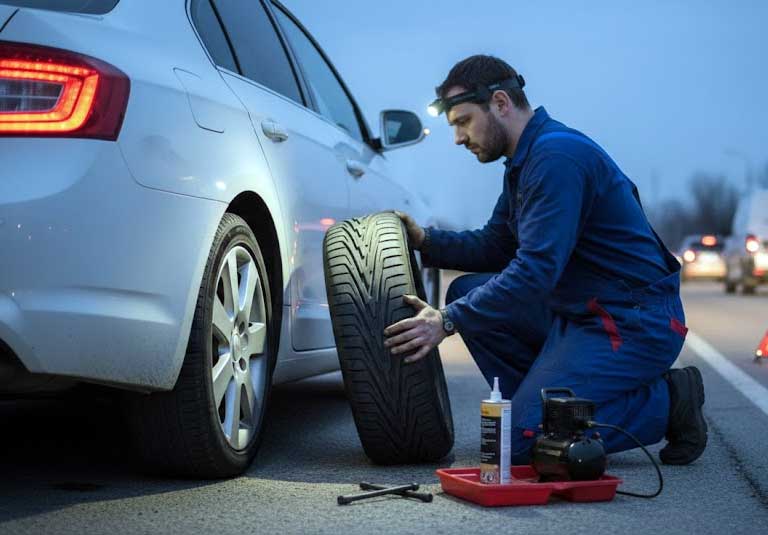 emergency-flat-tire-repair-ajax